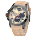 Fashion silicone japan movement quartz watch men's watches